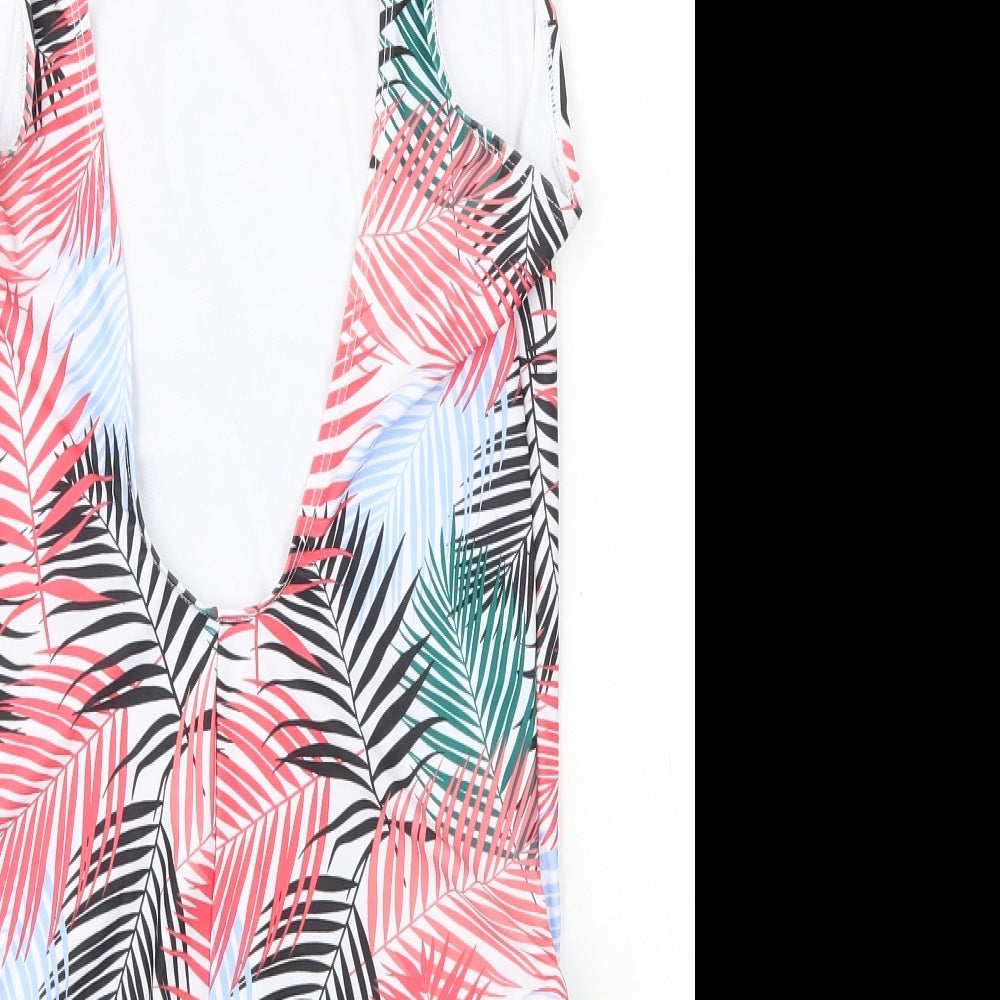 Primark Womens Multicoloured Geometric Polyamide One Piece Size 14