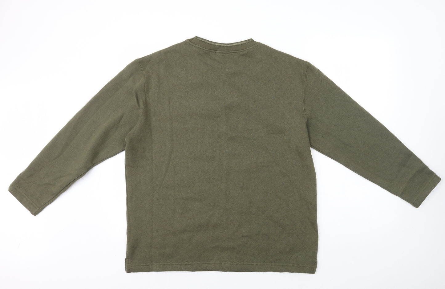 Para Mens Green Polyester Pullover Sweatshirt Size S - Size S/M