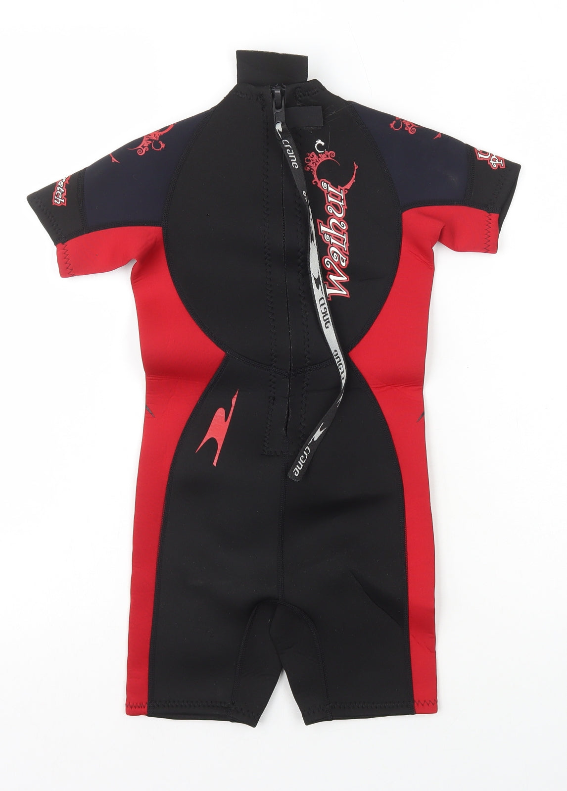 Crane Girls Red Polyester Unitard One-Piece Size 5-6 Years L6 in Zip - Wetsuit