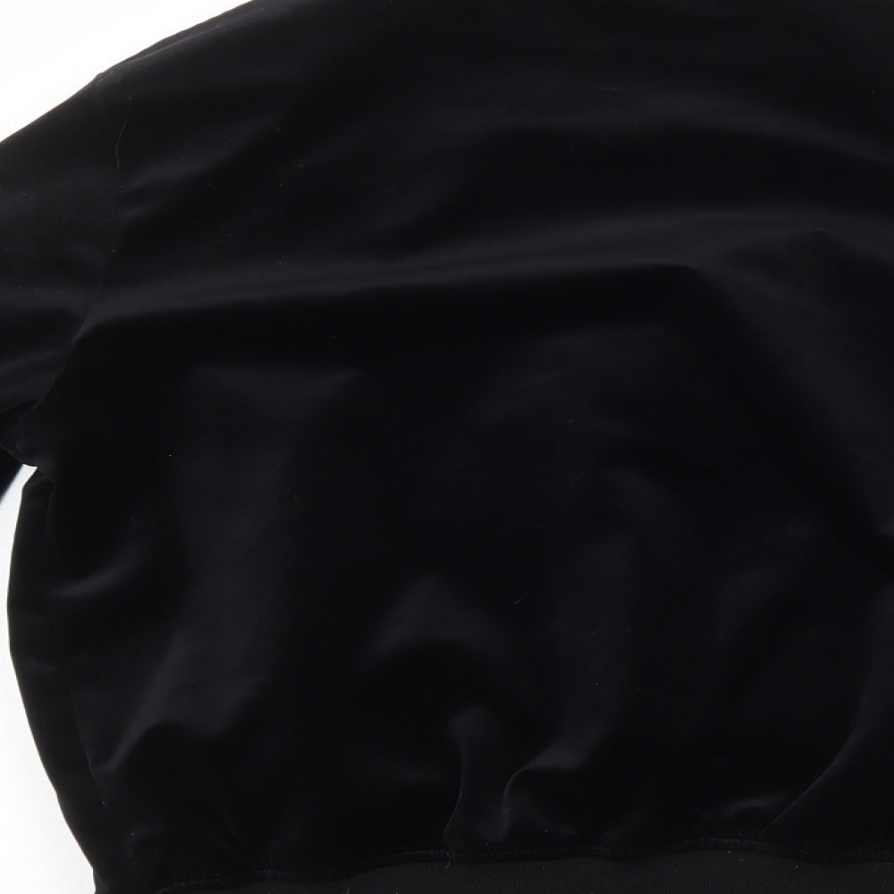 F&F Womens Black Bomber Jacket Jacket Size 6 Zip