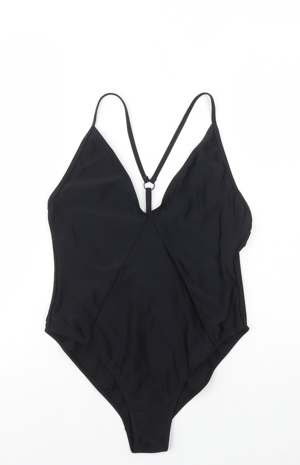 Boohoo Womens Black Polyamide One Piece Size 12