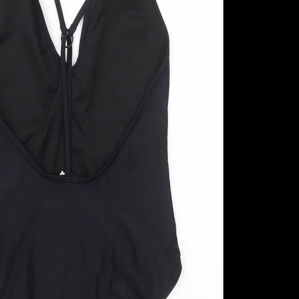 Boohoo Womens Black Polyamide One Piece Size 12