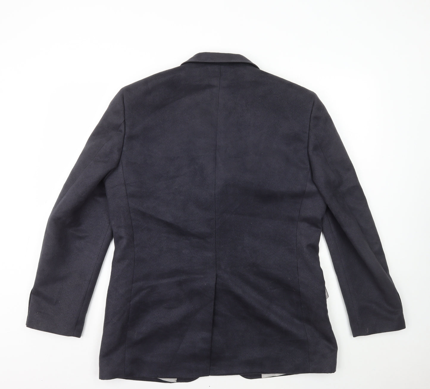 Greenwoods Mens Blue Polyester Jacket Blazer Size L - Suede style