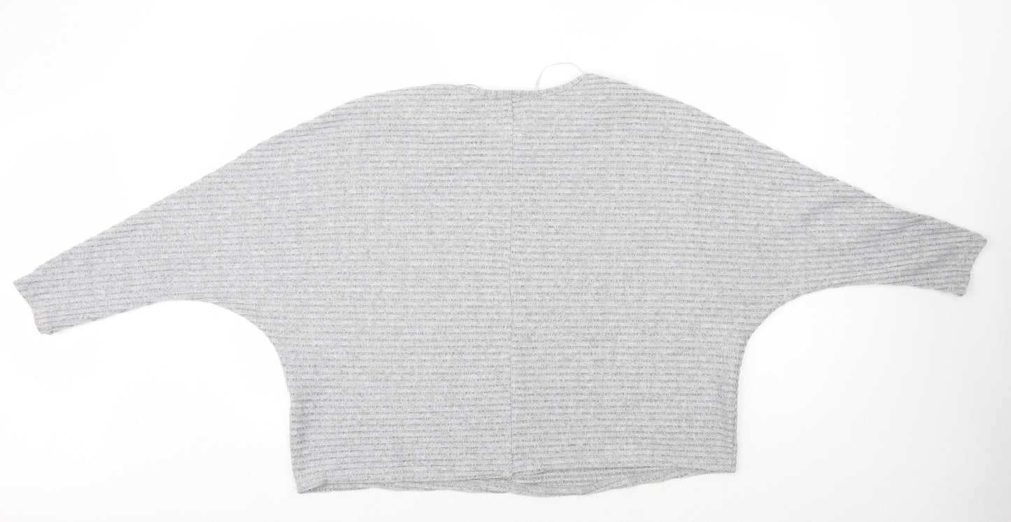 Primark Womens Grey Polyester Basic T-Shirt Size XL Round Neck