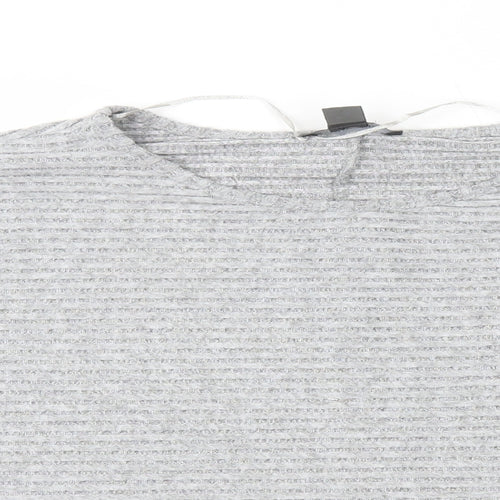Primark Womens Grey Polyester Basic T-Shirt Size XL Round Neck