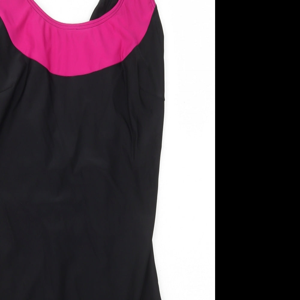 Preworn Womens Black Polyamide One Piece Size 16