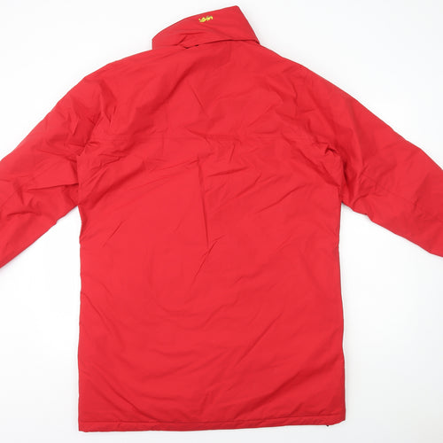 Canterbury Mens Red Windbreaker Coat Size L Zip