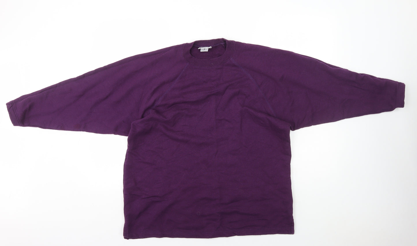 Mackays Mens Purple Cotton Pullover Sweatshirt Size M