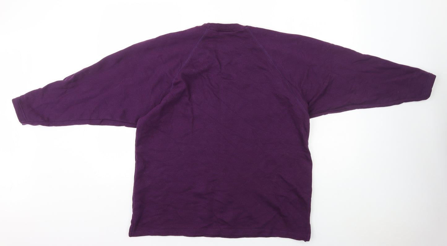 Mackays Mens Purple Cotton Pullover Sweatshirt Size M