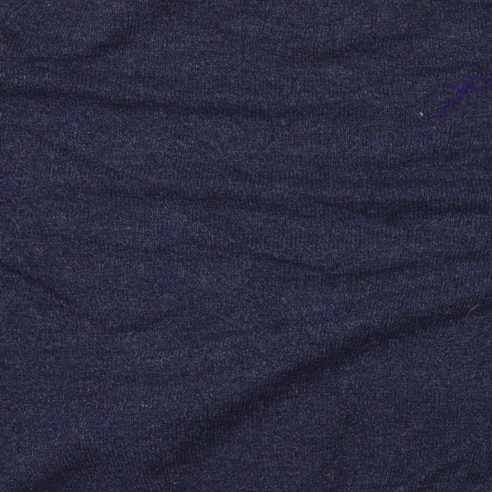 Blue Harbour Mens Blue V-Neck Wool Pullover Jumper Size M