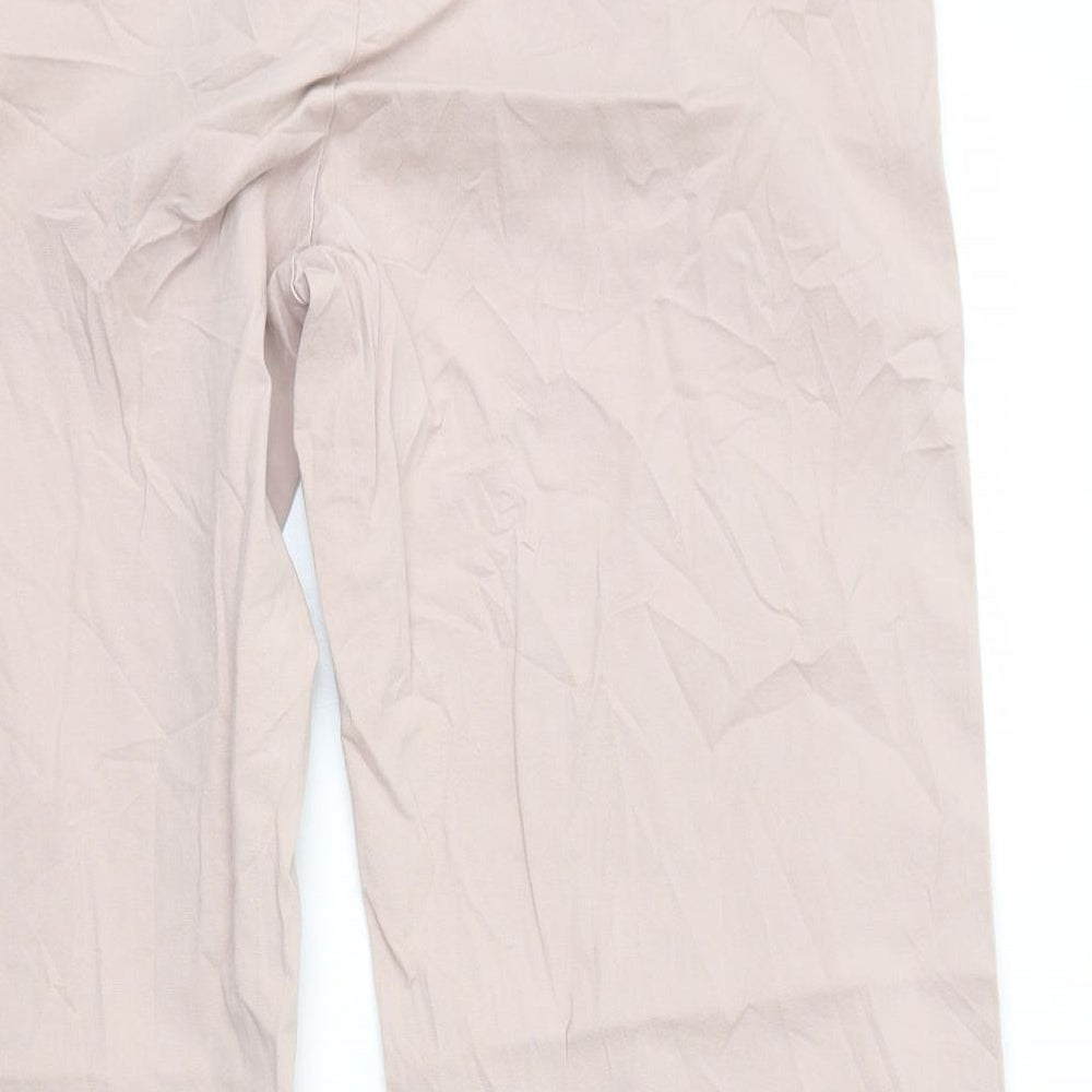 Whistles Womens Pink Polyester Capri Trousers Size 18 L23 in Regular Zip