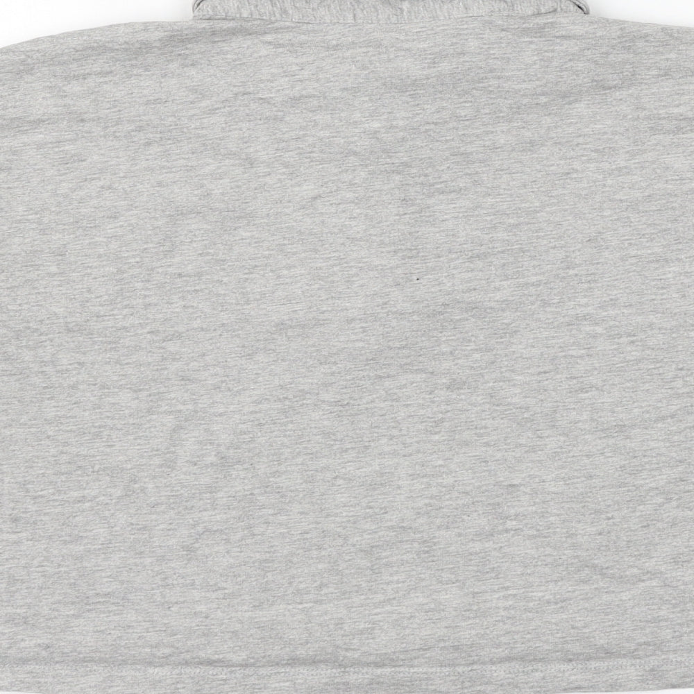 ASOS Womens Grey Camel Cropped Polo Size 10 Collared