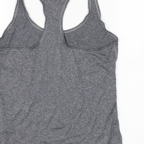 New Balance Womens Grey Polyester Basic Tank Size S Scoop Neck Pullover