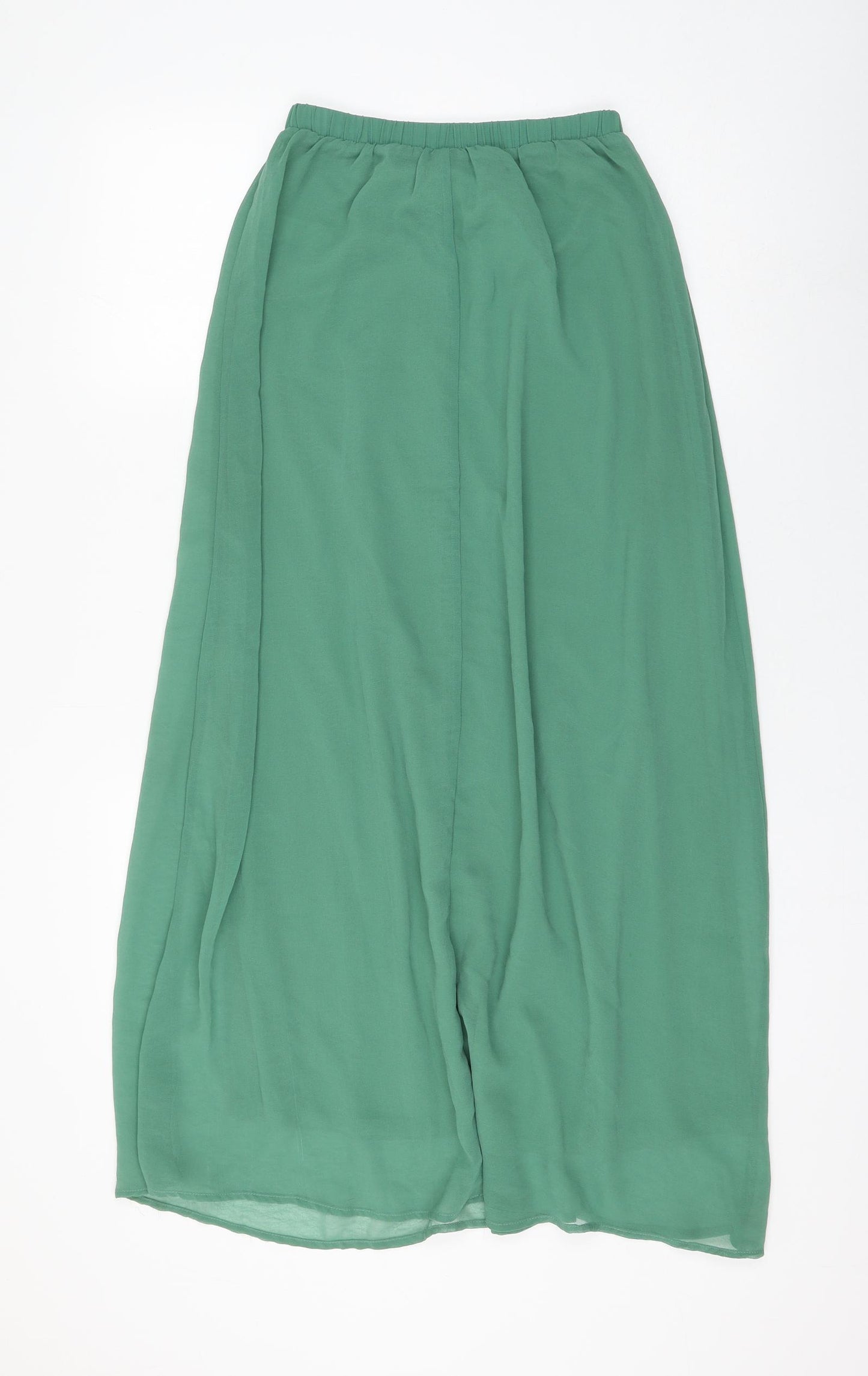 FOREVER 21 Womens Green Polyester Flare Skirt Size XS