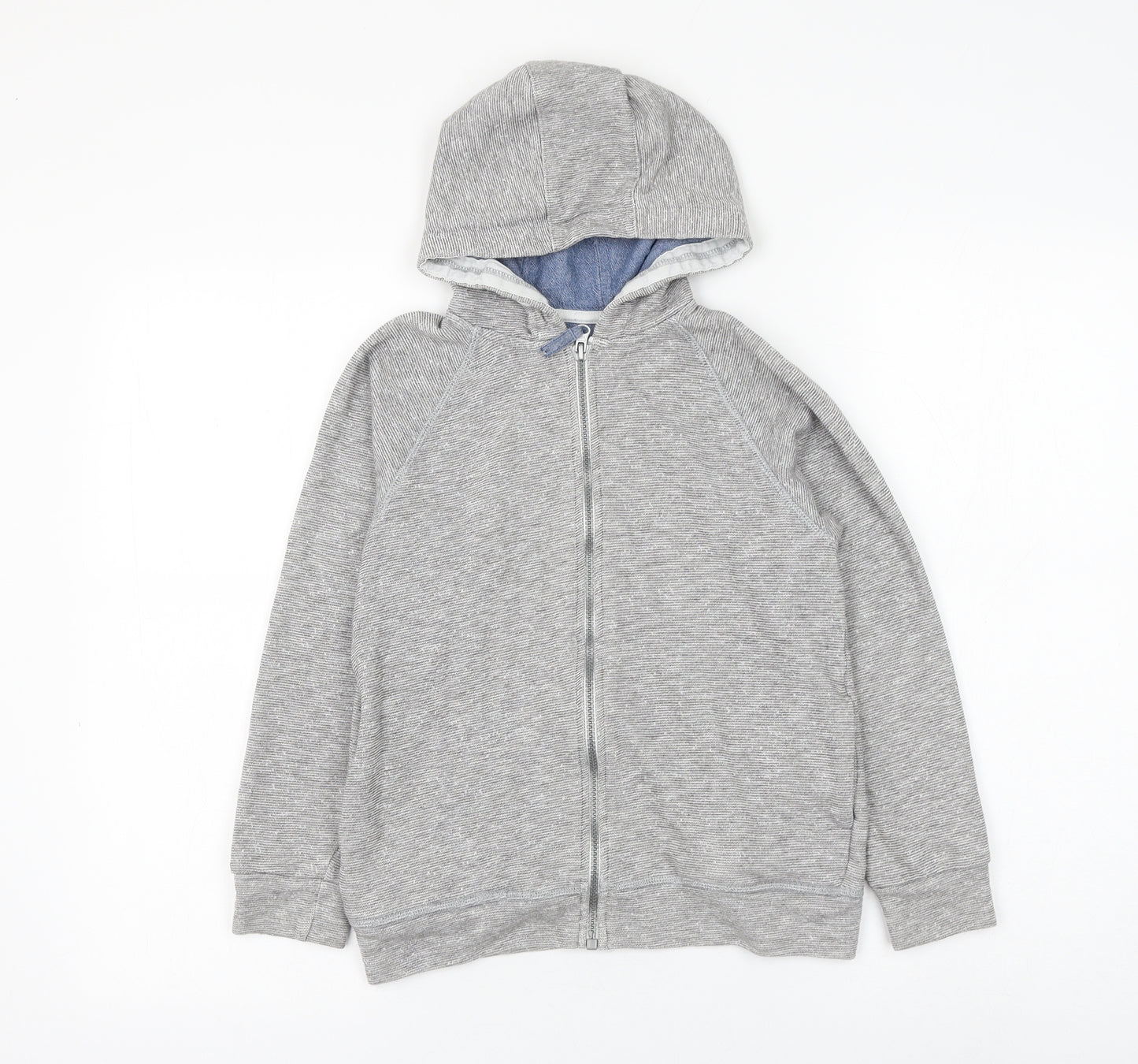 Matalan Boys Grey Cotton Full Zip Hoodie Size 10 Years Zip