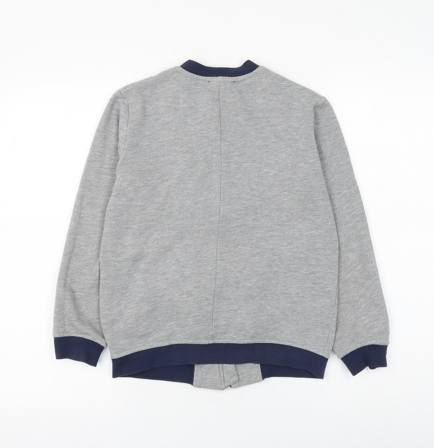 River Island Boys Grey Polyester Full Zip Sweatshirt Size 9-10 Years Zip
