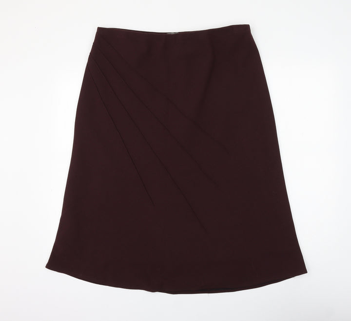 MIA Womens Red Polyester A-Line Skirt Size 36 in