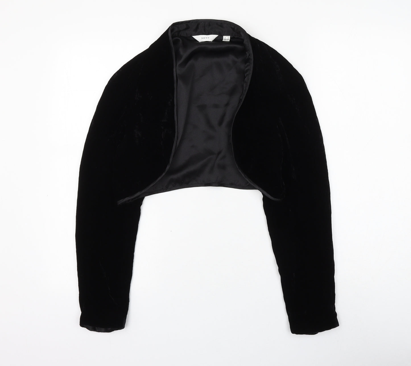 NEXT Womens Black V-Neck Viscose Cardigan Jumper Size 14
