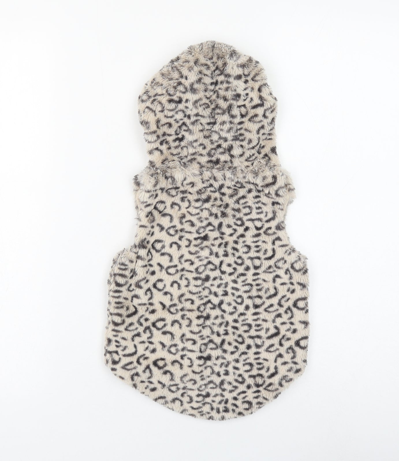 Primark Girls Brown Animal Print Gilet Jacket Size 12-18 Months Hook & Loop - Leopard Print