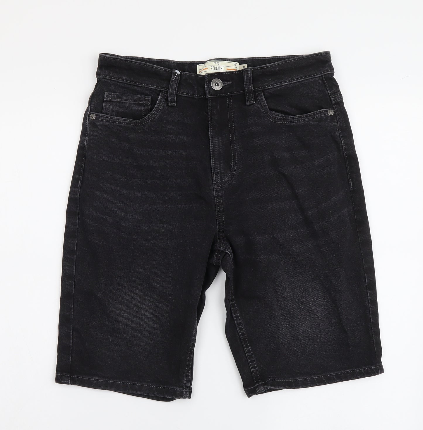 NEXT Mens Grey Cotton Bermuda Shorts Size 30 in L10 in Regular Button