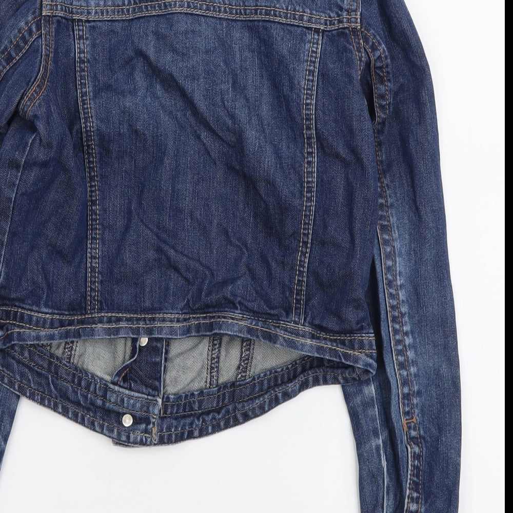 NEXT Girls Blue Jacket Size 9-10 Years Button