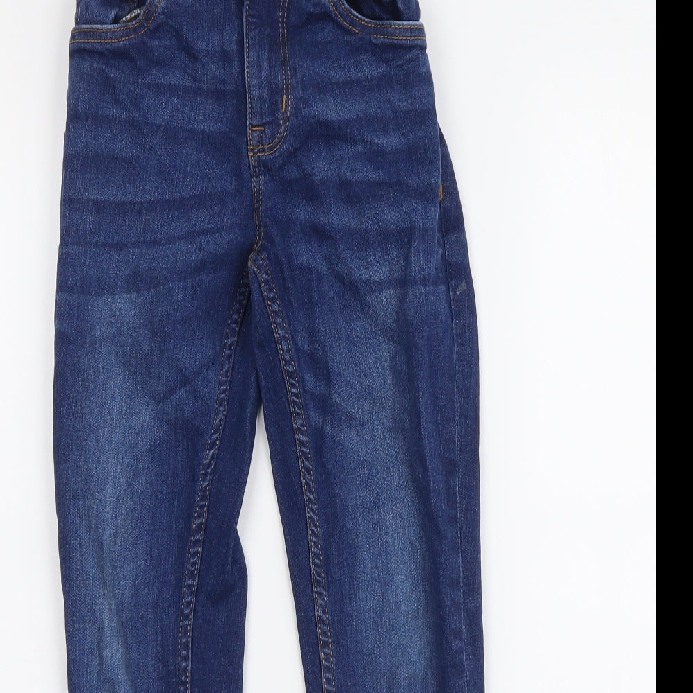 NEXT Boys Blue Cotton Straight Jeans Size 9 Years Regular Button