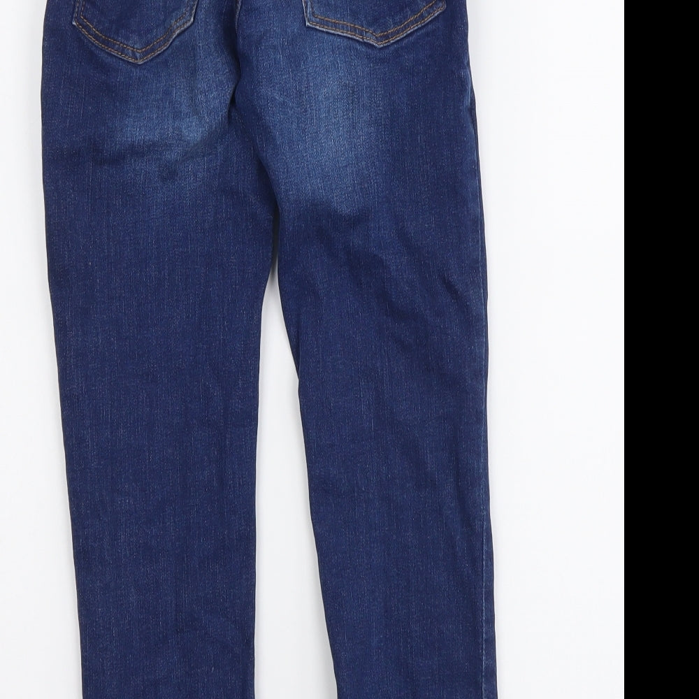 NEXT Boys Blue Cotton Straight Jeans Size 9 Years Regular Button