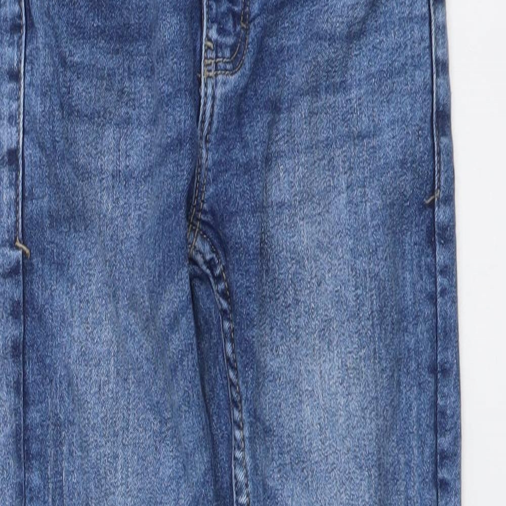 NEXT Boys Blue Cotton Straight Jeans Size 6 Years Regular Button