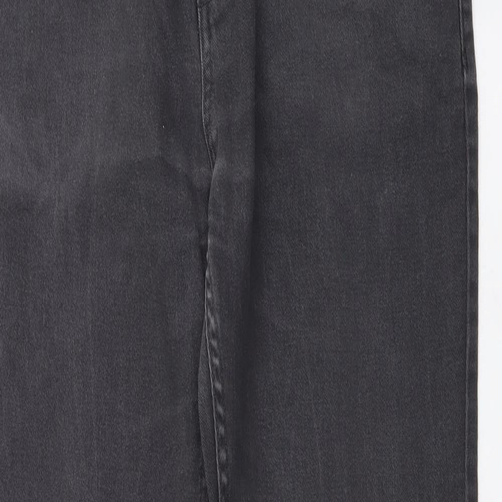 Denim & Co. Mens Grey Cotton Skinny Jeans Size 34 in L34 in Regular Button
