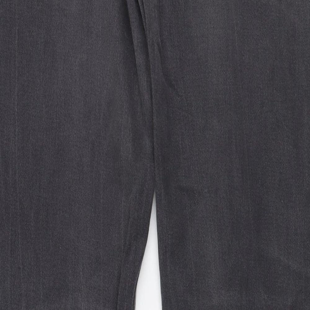Denim & Co. Mens Grey Cotton Skinny Jeans Size 34 in L34 in Regular Button
