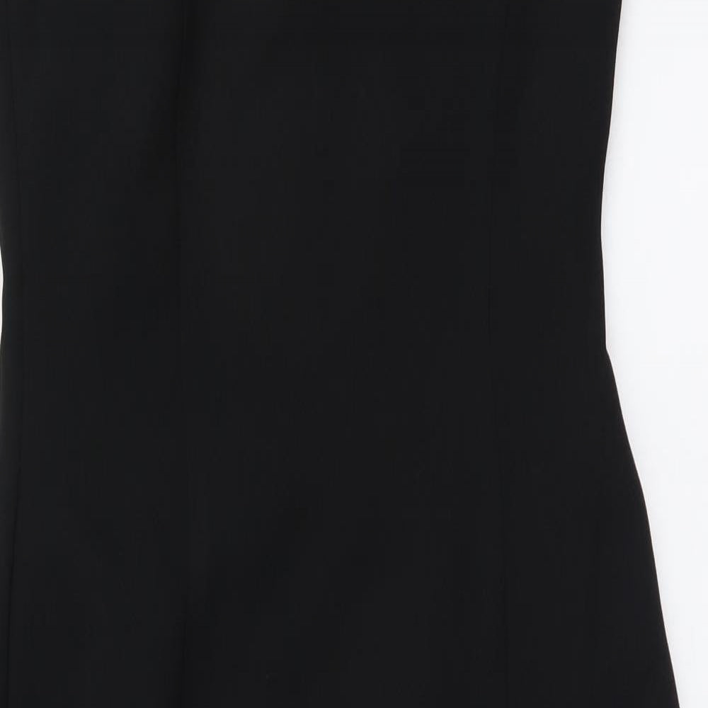 BHS Womens Black Polyester Tank Dress Size 10 Halter Pullover