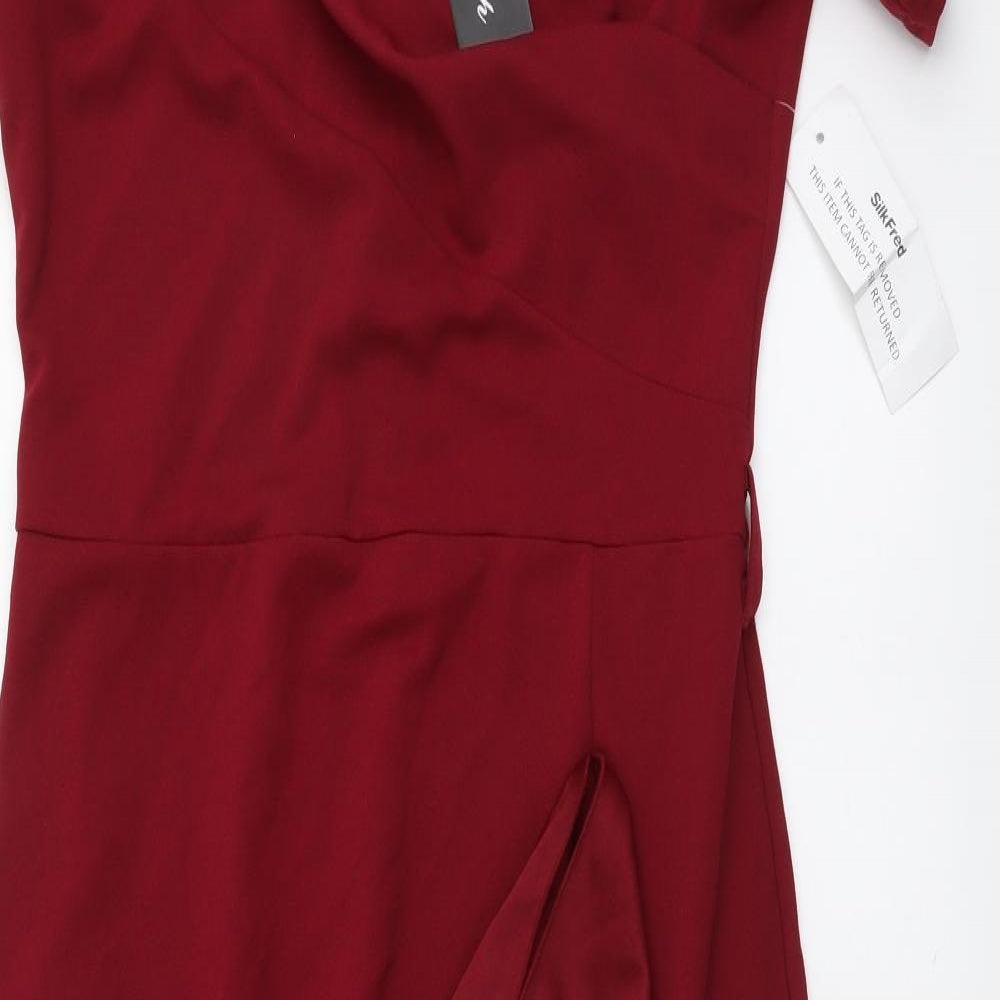 Fever Fish Womens Red Polyester A-Line Size 14 Sweetheart Pullover