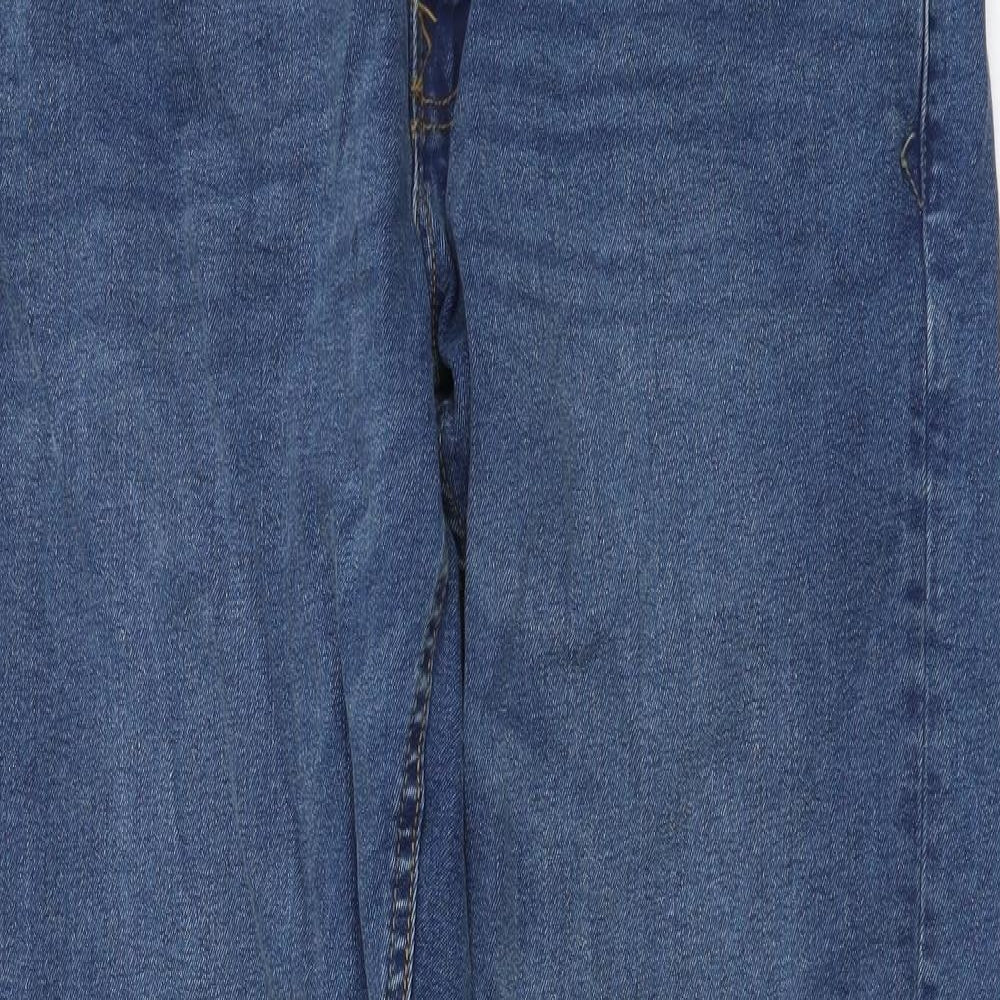 Firetrap Mens Blue Cotton Straight Jeans Size 32 in L32 in Regular Button