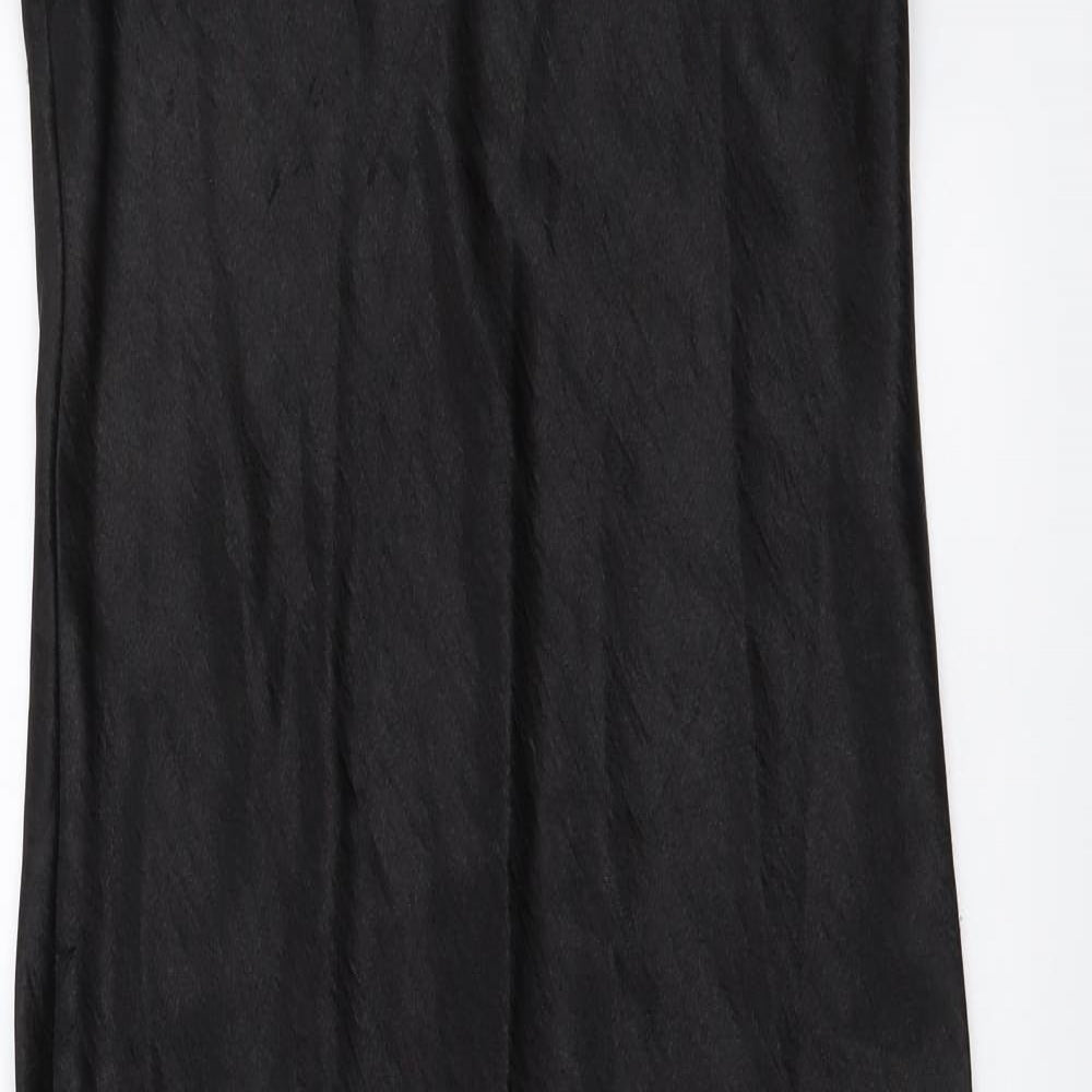Primark Womens Black Polyester Maxi Size 10 V-Neck Pullover
