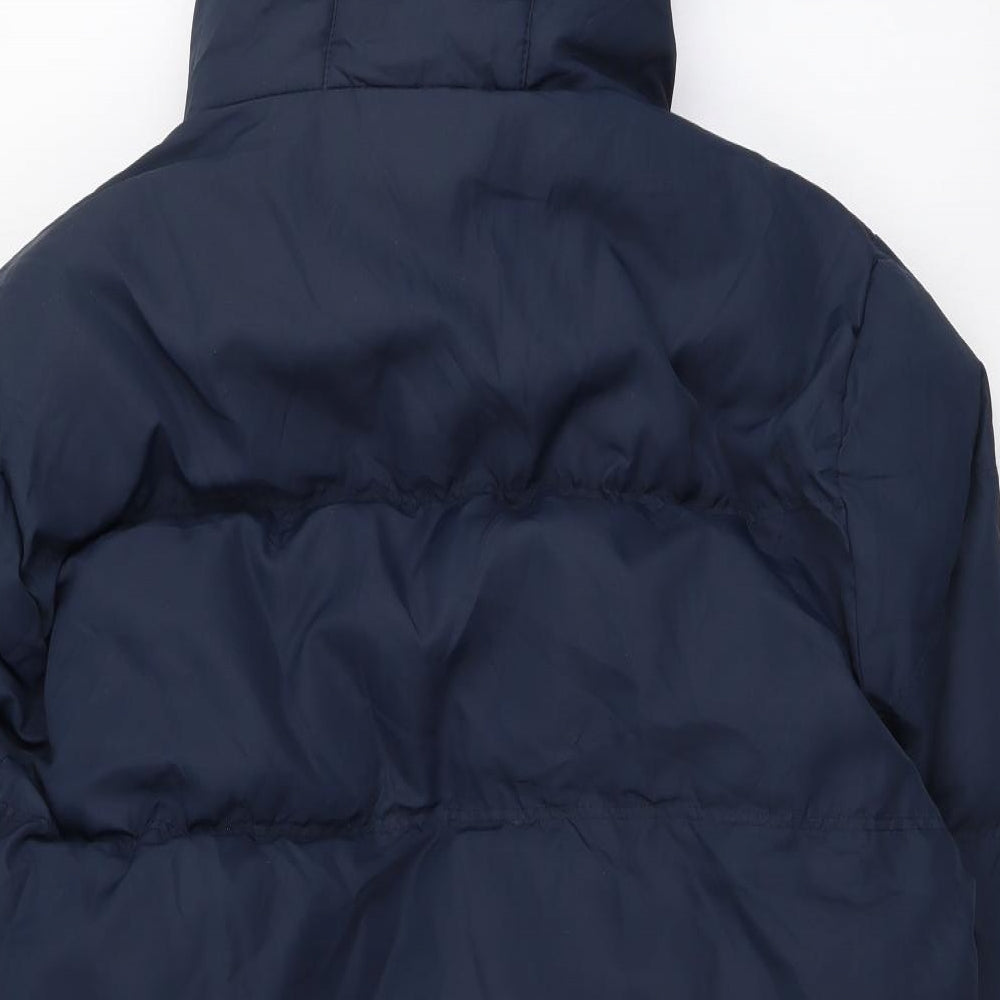 SoulCal&Co Mens Blue Puffer Jacket Jacket Size M Zip