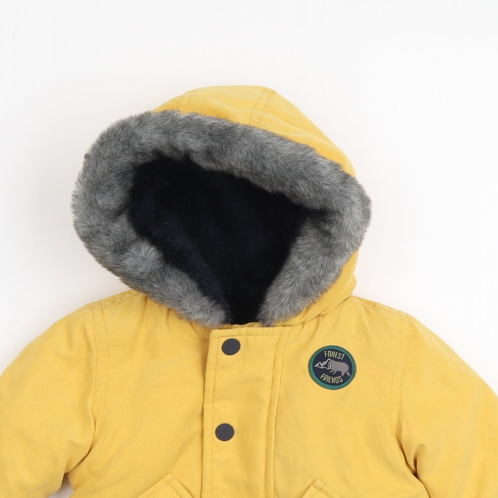 Nutmeg Boys Yellow Jacket Size 3-6 Months Zip