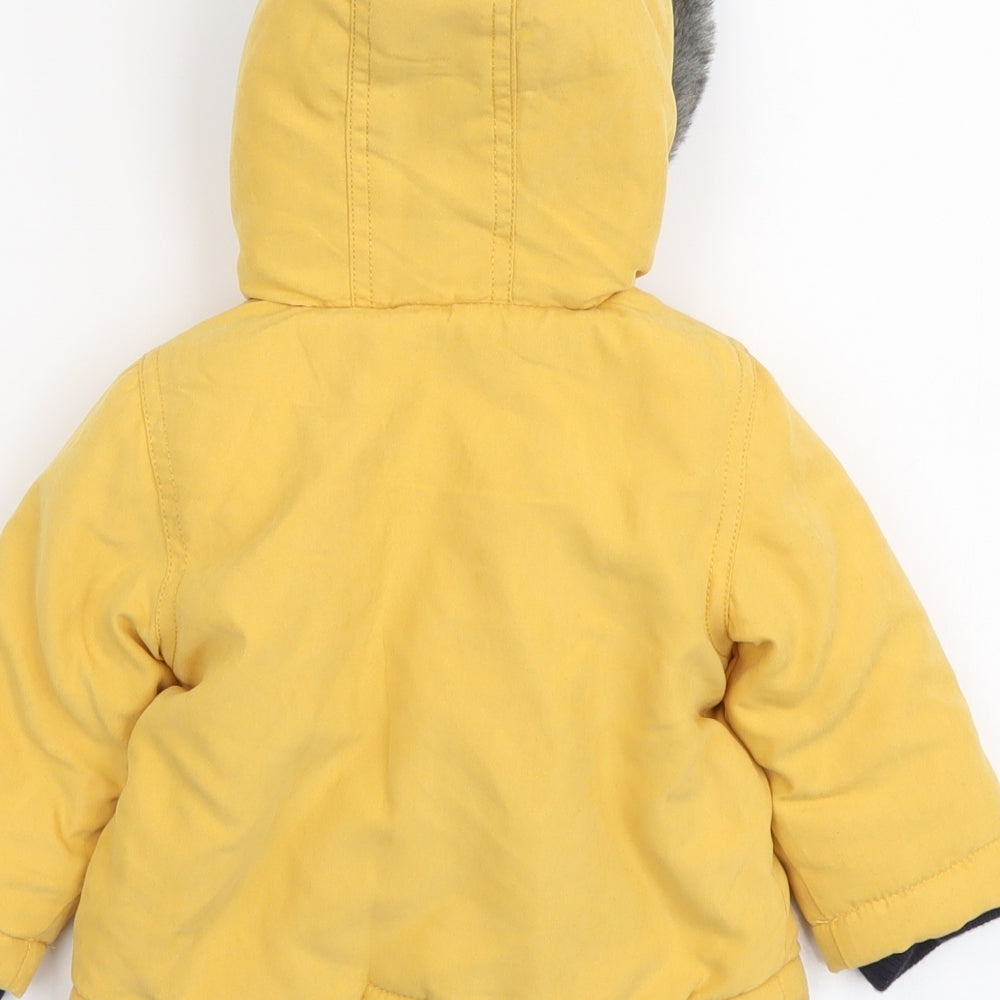 Nutmeg Boys Yellow Jacket Size 3-6 Months Zip