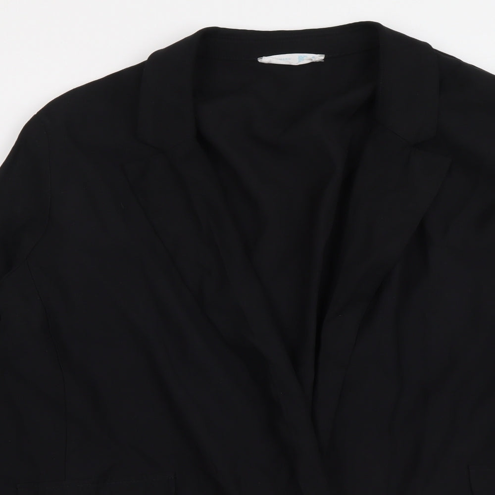 Primark Womens Black Jacket Size 20 Hook & Loop