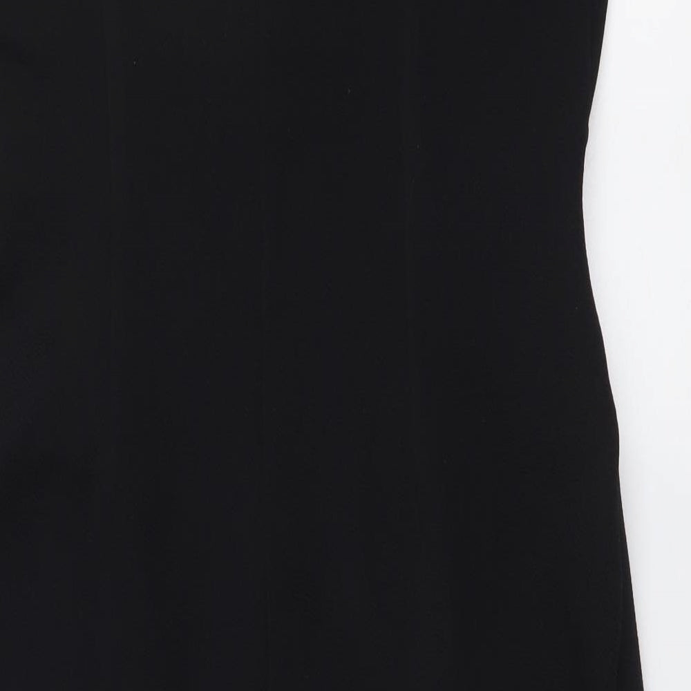 Fever Fish Womens Black Polyester Tank Dress Size 12 Round Neck Pullover