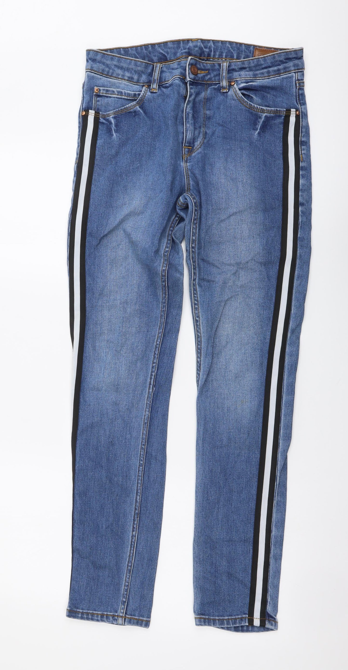 ASOS Mens Blue Cotton Jegging Jeans Size 30 in L30 in Regular Button