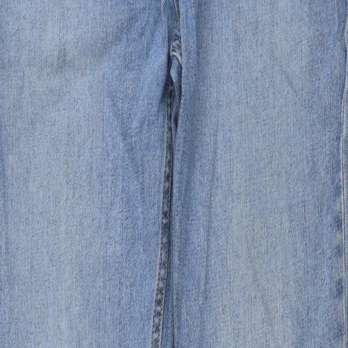 Topshop Mens Blue Cotton Skinny Jeans Size 30 in L32 in Regular Button