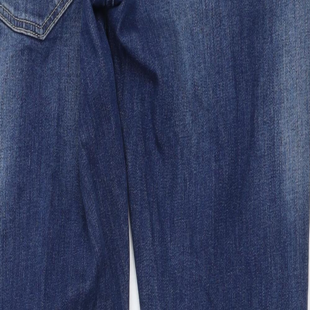 Blue Jeans Mens Blue Cotton Skinny Jeans Size 32 in L30 in Slim Button