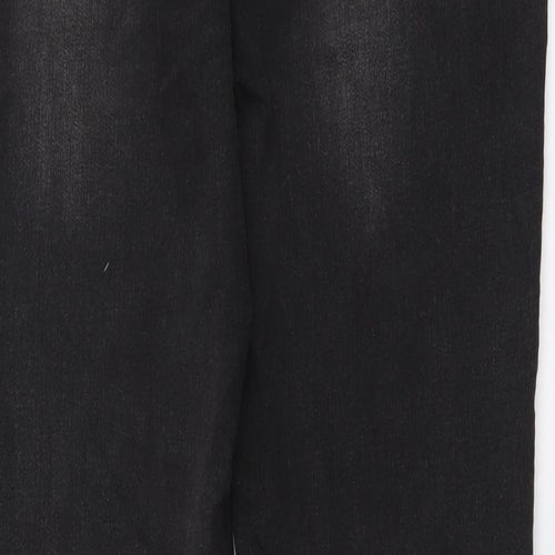 NEXT Womens Grey Cotton Skinny Jeans Size 8 L31 in Regular Button