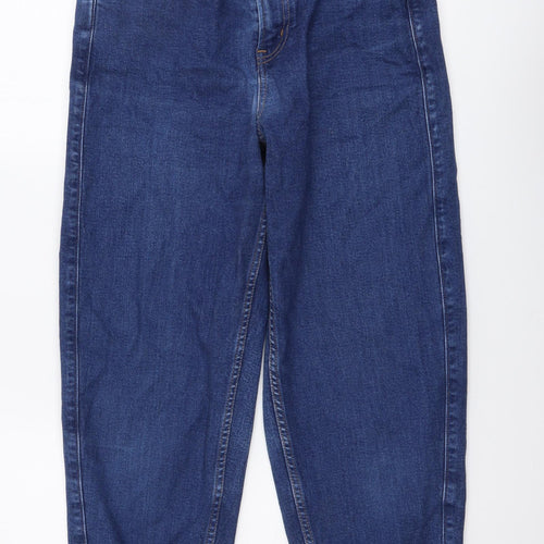 Gap Womens Blue Cotton Mom Jeans Size 28 in L25 in Regular Button