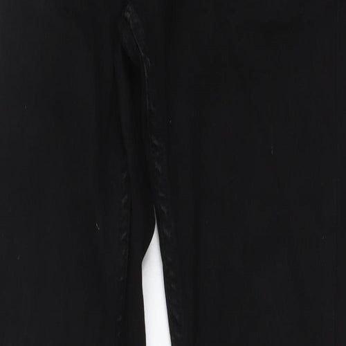 Topman Mens Black Cotton Skinny Jeans Size 34 in L32 in Regular Button