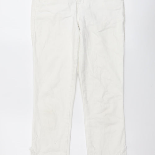 Sanctuary Womens White Cotton Skinny Jeans Size 25 in L26 in Regular Button