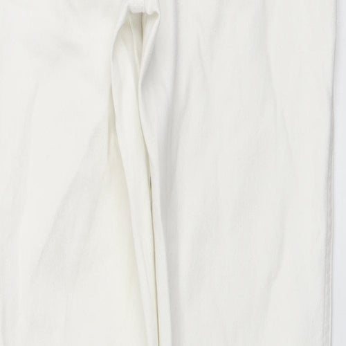 Sanctuary Womens White Cotton Skinny Jeans Size 25 in L26 in Regular Button