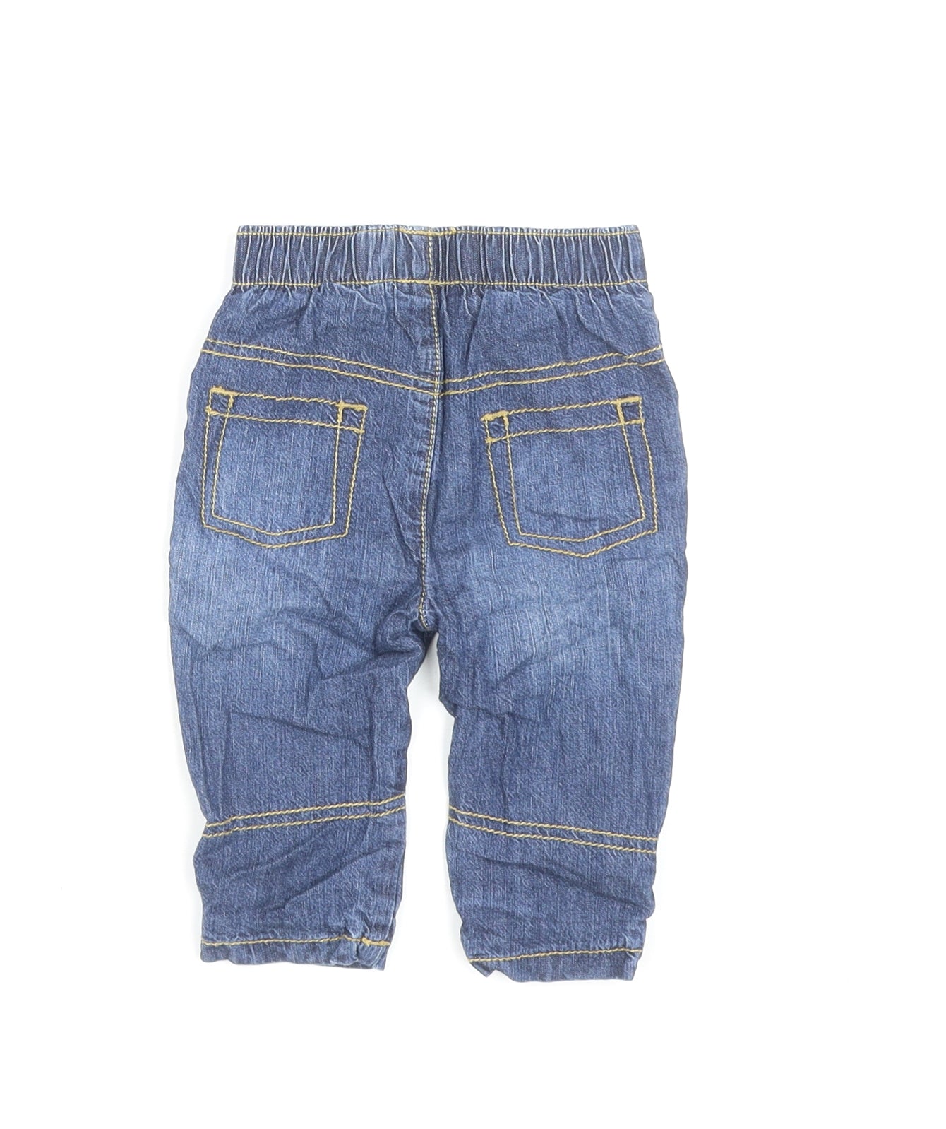 George Baby Blue Cotton Capri Jeans Size 6-9 Months Pullover