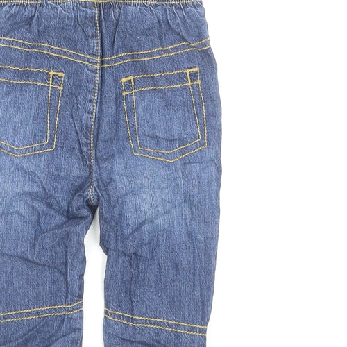 George Baby Blue Cotton Capri Jeans Size 6-9 Months Pullover