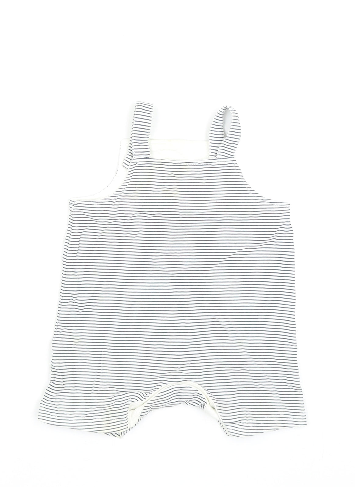 Nutmeg Baby Black Striped Cotton Dungaree One-Piece Size 6-9 Months Snap - Winnie The Pooh